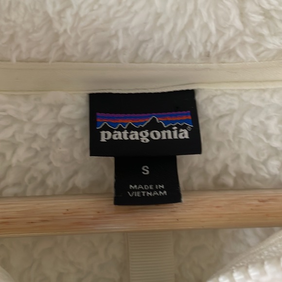 Patagonia White Sherpa 1/4 Zip Los Gatos Fleece- Size Women's Small - Picture 3 of 4